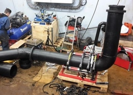 Halb automatische Kolben-Schmelzschweißen-Maschine für 90 - 315mm HDPE Rohre