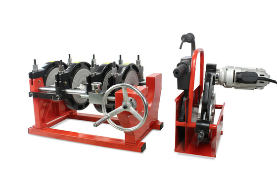 Klammern der 125mm Handbuch-Kolben-Schmelzschweißen-Maschinen-vier für HDPE-Rohr