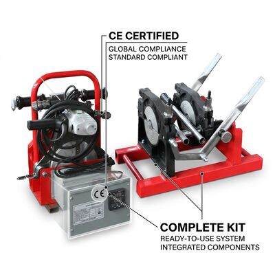 63mm PE Pipe Butt Fusion Welder | Manual HDPE Joining Machine